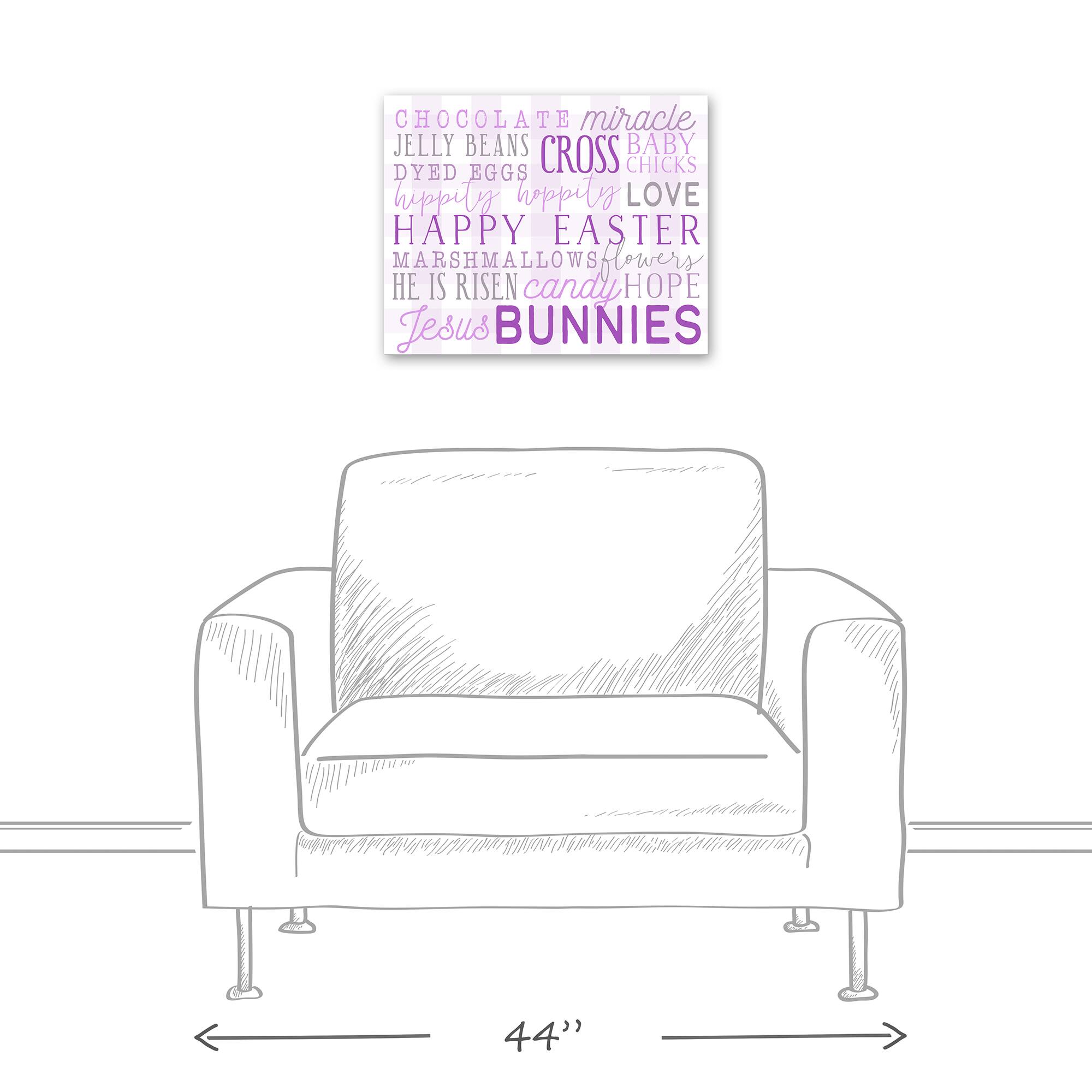 Easter Day Words 16" x 20" Canvas Wall Art